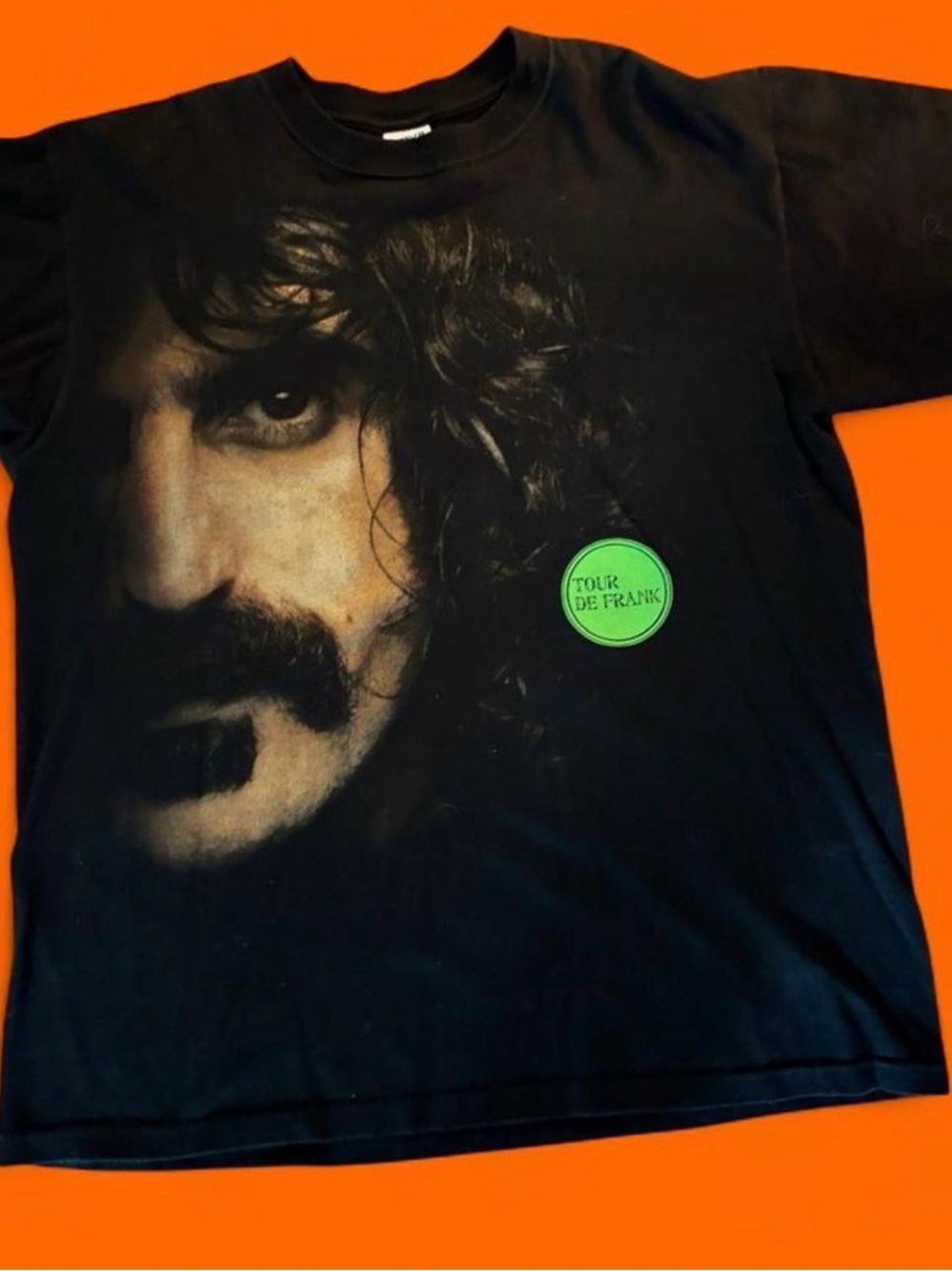 Frank Zappa short sleeve black concert tee with graphic on both sides